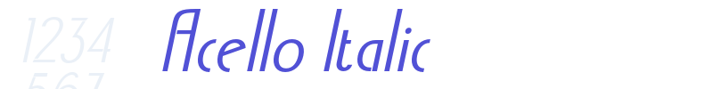 Acello Italic-font