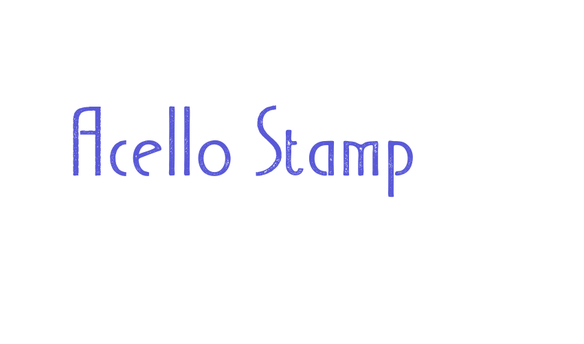 Acello Stamp Font Download