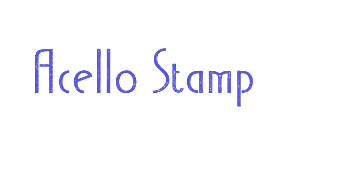 Acello Stamp Font Download