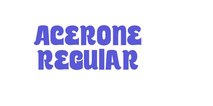 Acerone Regular Font Download