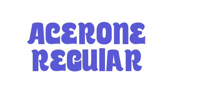 Acerone Regular Font