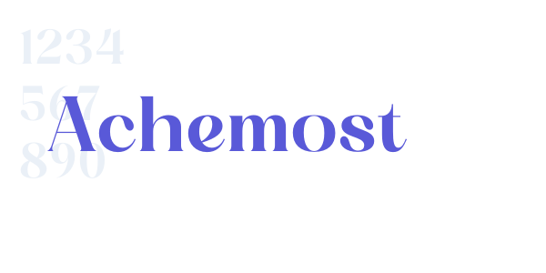 Achemost font free