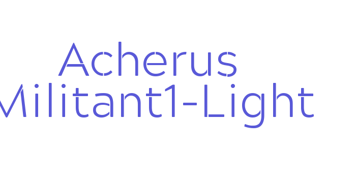 Acherus Militant1-Light Font Download