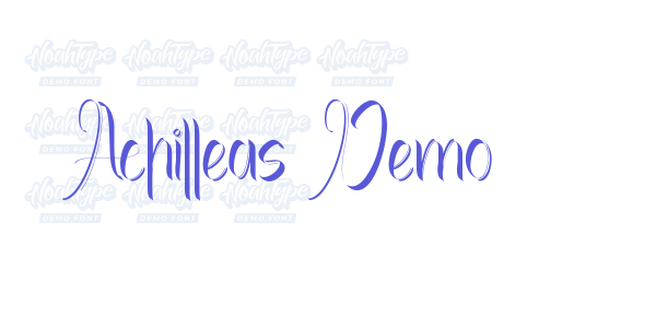 Achilleas Demo font free