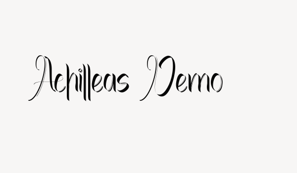 Achilleas Demo Font