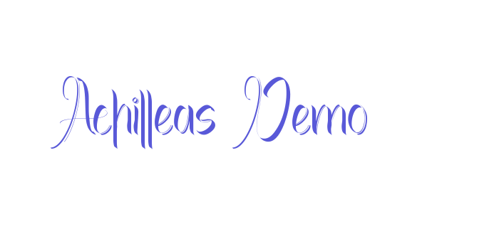 Achilleas Demo Font Download