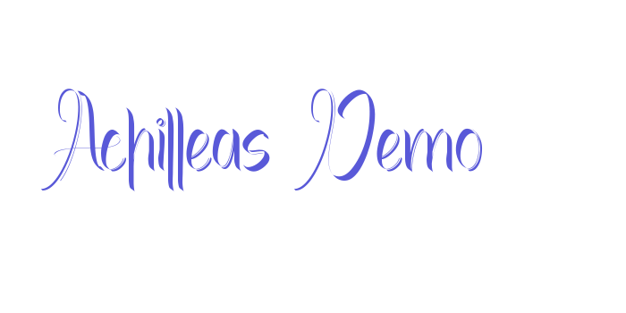 Achilleas Demo Font