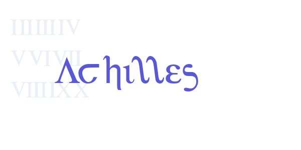 Achilles font free