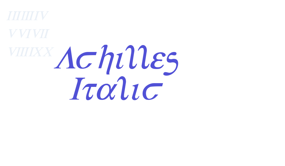 Achilles Italic-font-download