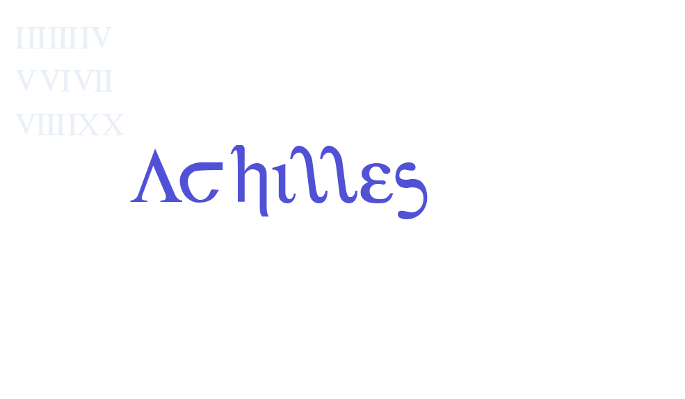 Achilles-font-download