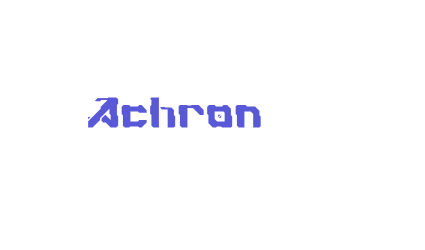 Achron Font Download