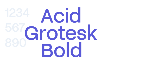 Acid Grotesk Bold font free