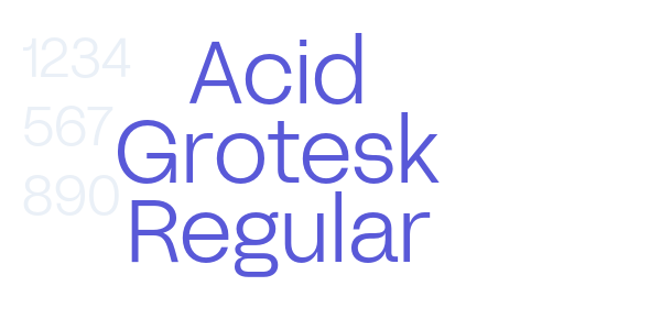 Acid Grotesk Regular font free