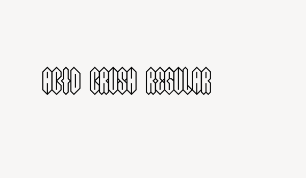 Acid Crush Regular Font