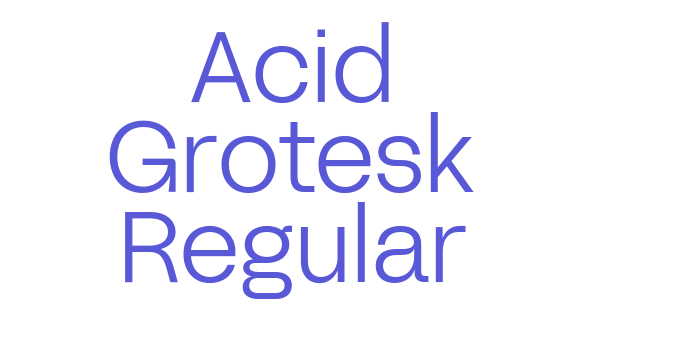 Acid Grotesk Regular Font