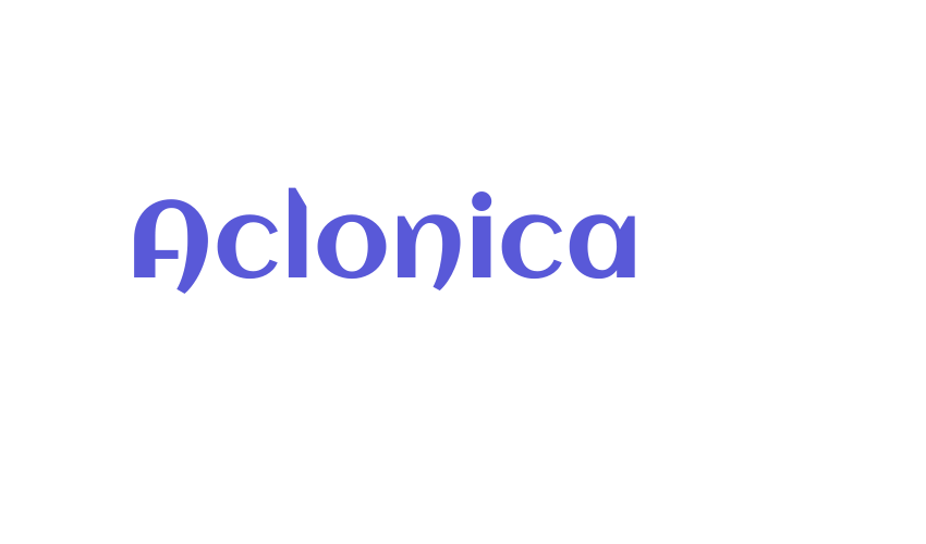 Aclonica Font