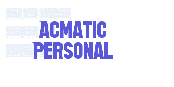 Acmatic Personal font free