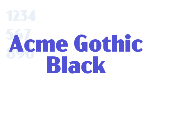 Acme Gothic Black