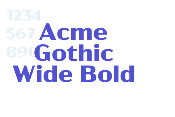 Acme Gothic Wide Bold