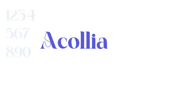 Acollia font free