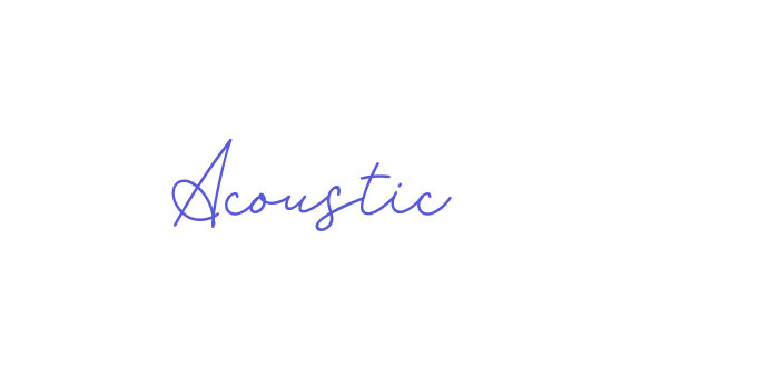 Acoustic Font Download