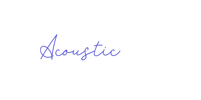 Acoustic Font