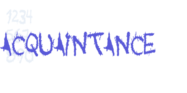 Acquaintance font free