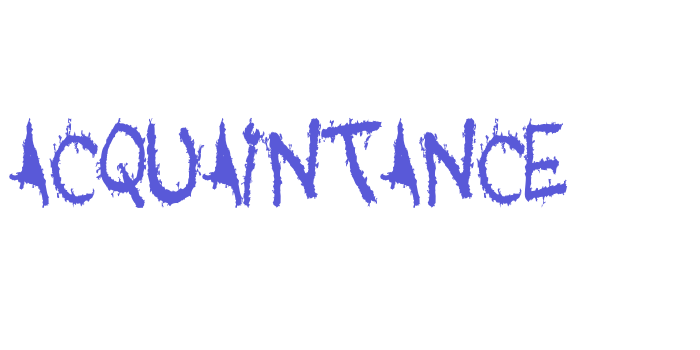 Acquaintance Font Download