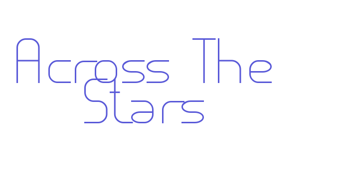 Across The Stars Font Download