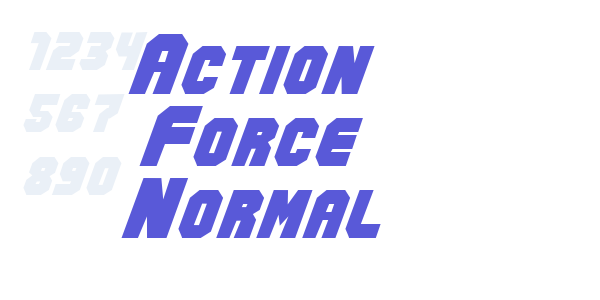 Action Force Normal font free