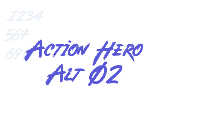 Action Hero Alt 02 font free