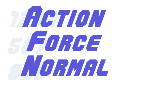 Action Force Normal Font Download