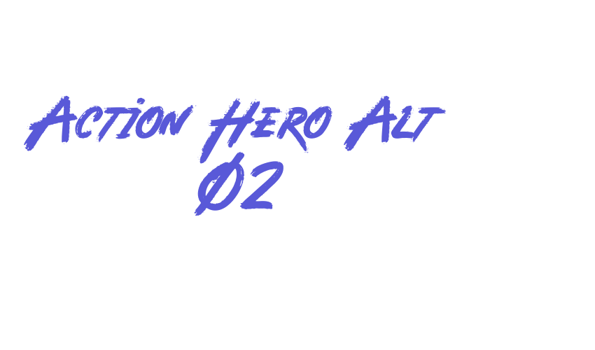 Action Hero Alt 02 Font Download