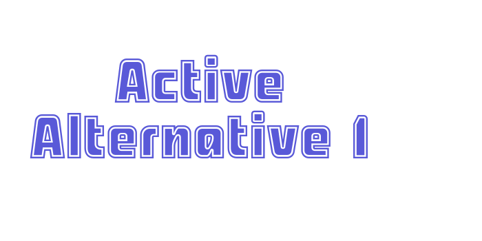 Active Alternative 1 Font Download