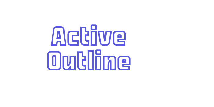 Active Outline Font Download