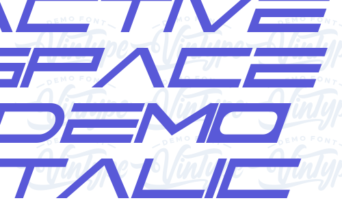 Active Space Demo Italic Font Download