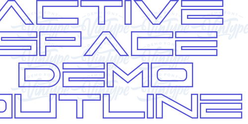Active Space Demo Outline-font-download