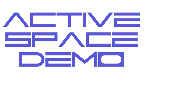 Active Space Demo Font Download