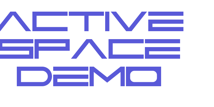 Active Space Demo Font