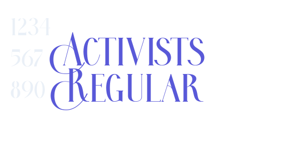 Activists Regular font free