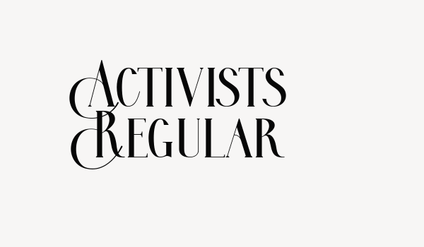 Activists Regular Font