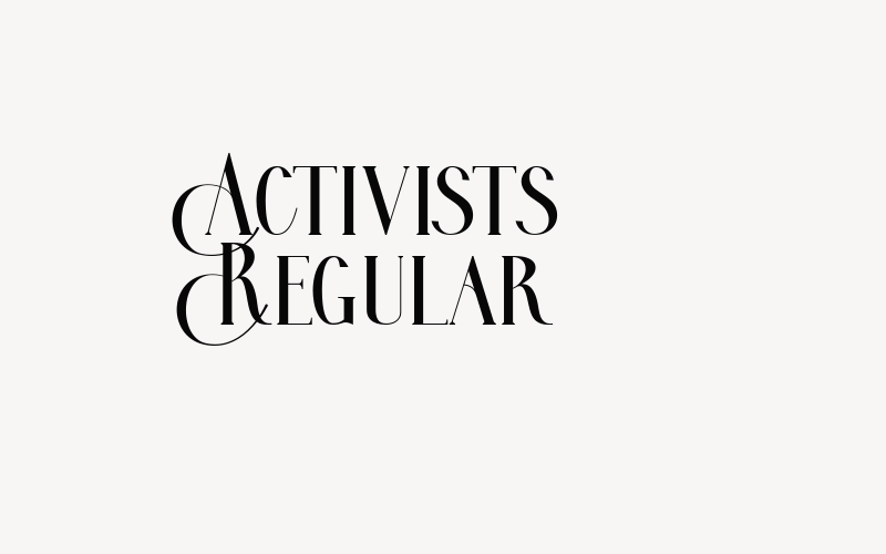 Activists Regular Font