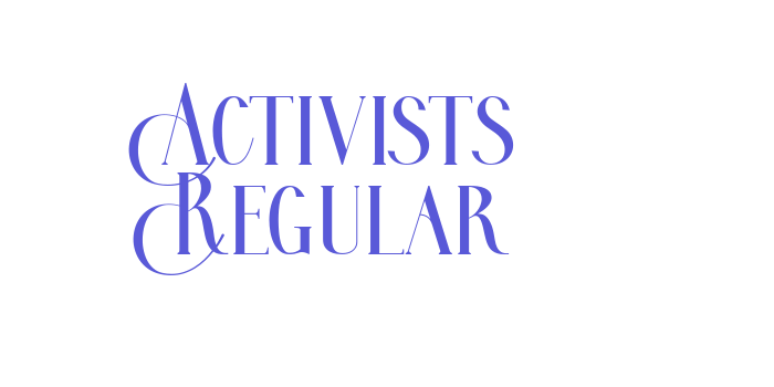 Activists Regular Font Download