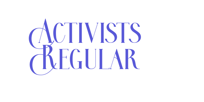 Activists Regular Font