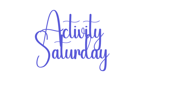 Activity Saturday Font Download