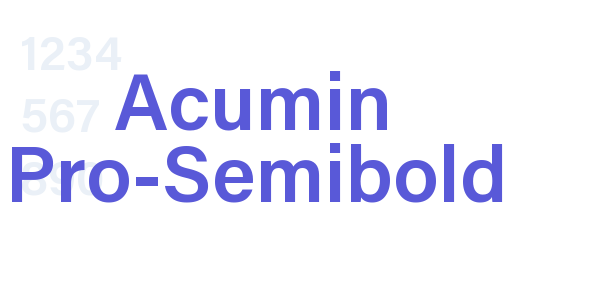 Acumin Pro-Semibold font free