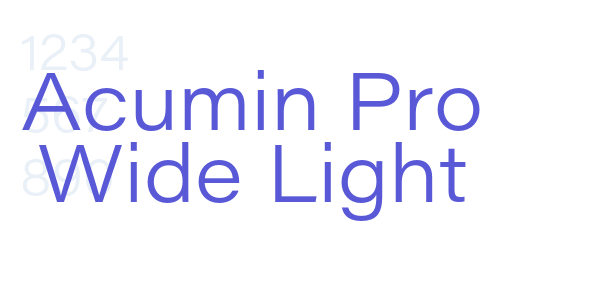 Acumin Pro Wide Light font free