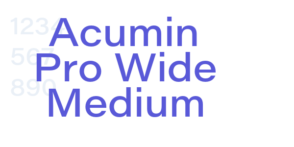 Acumin Pro Wide Medium font free