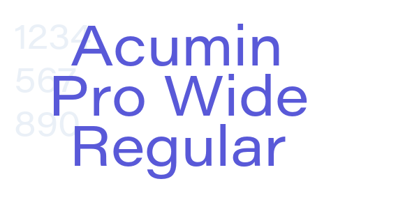 Acumin Pro Wide Regular font free