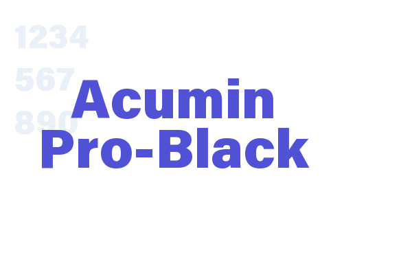 Acumin Pro-Black